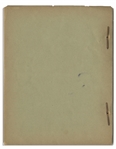Moe Howard's 33pp. Script Dated April 1942 for The 1943 Three Stooges Film ''They Stooge to Conga'' -- With Original Writing on Cover & Title Page -- Archival Repair to Cover, Else Very Good